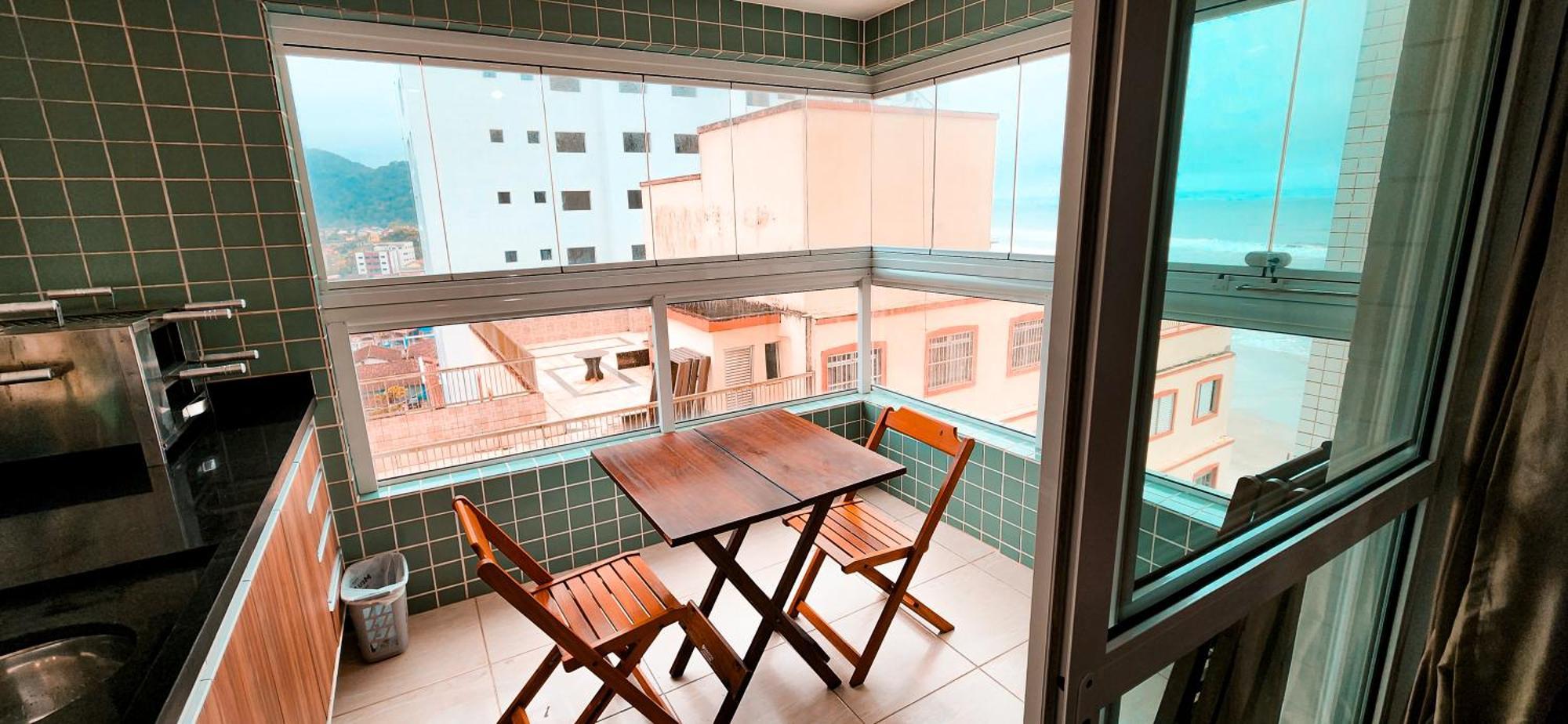 Apto Em Mongagua - De Frente Para O Mar Exterior foto